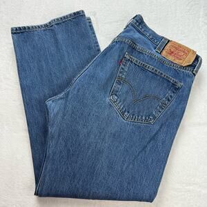 Levi's Vintage 501 Button Fly Blue Jeans men's size 42X30